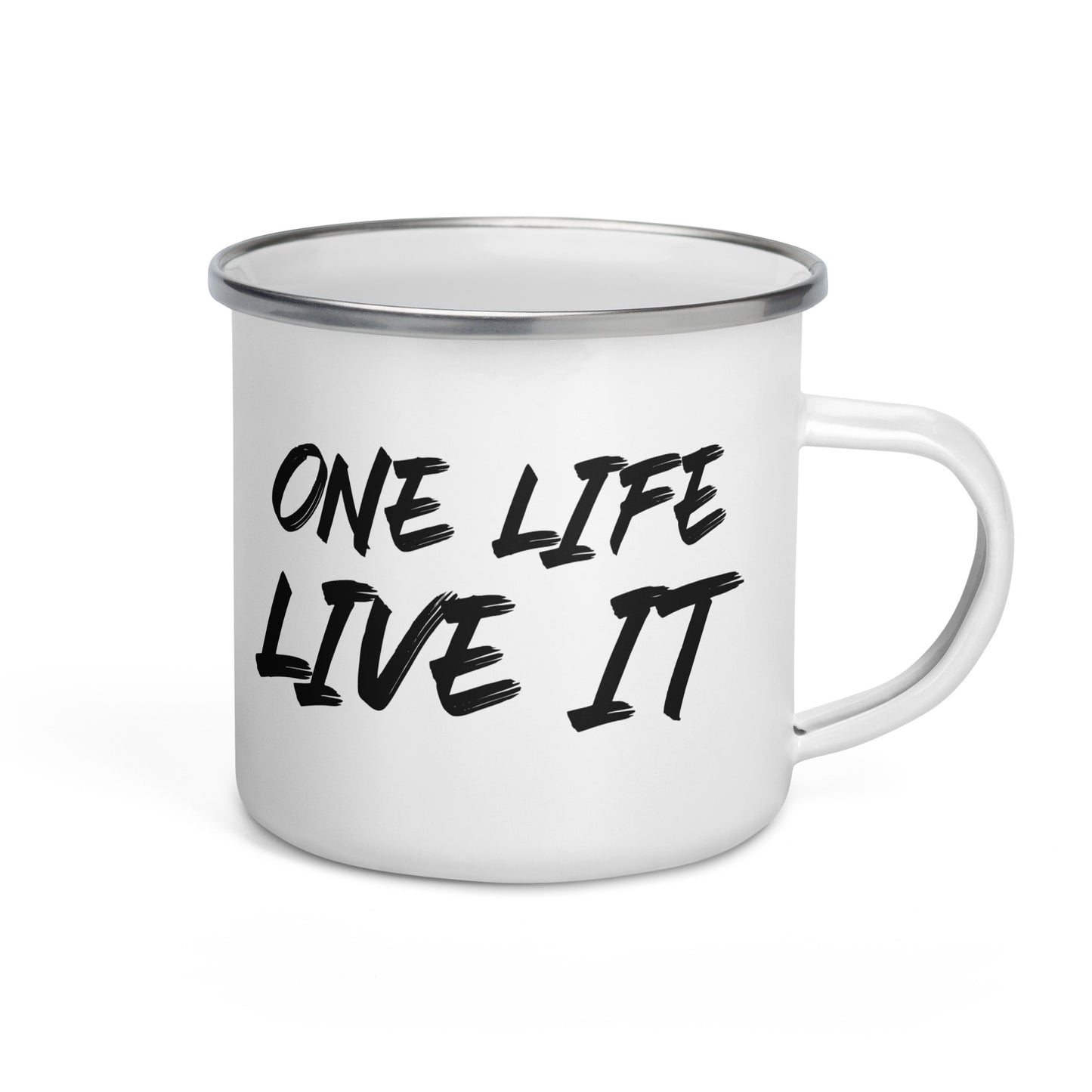 British Garage Emailletasse Defender 110 - ONE LIFE  LIVE IT