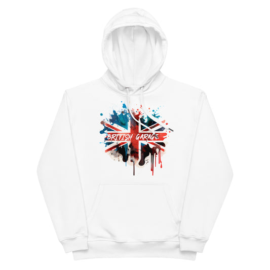 High quality organic hoodie British Garage logo