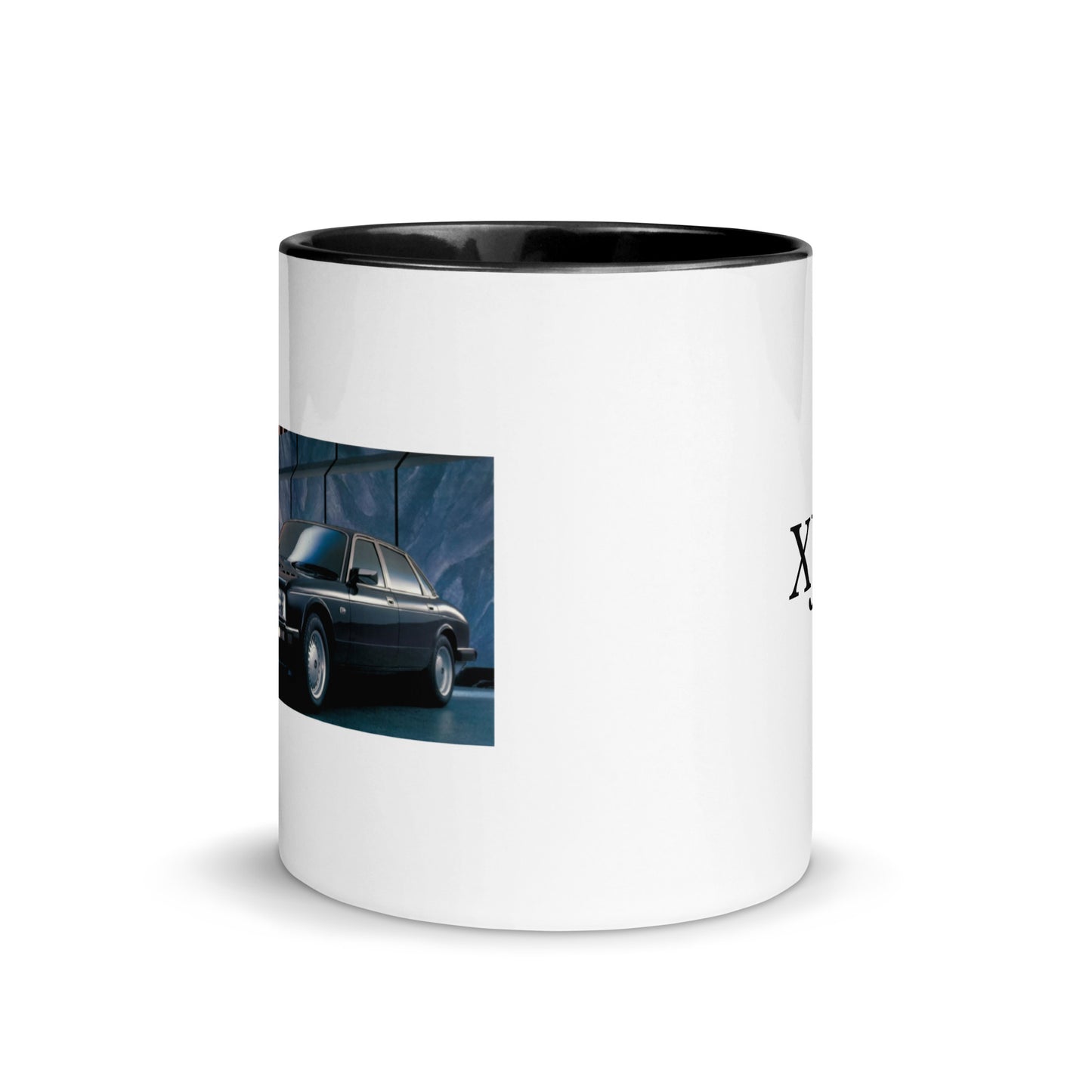 British-Garage-Tasse mit Jaguar Daimler XJ40