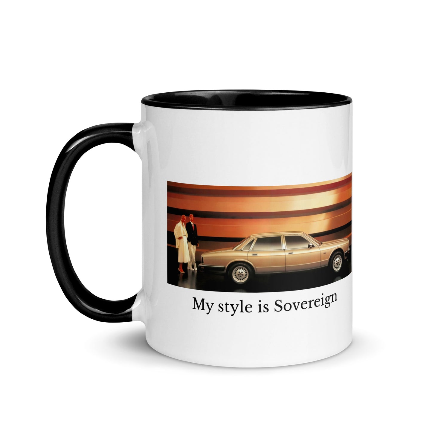 British-Garage-Tasse mit Jaguar XJ40 Sovereign