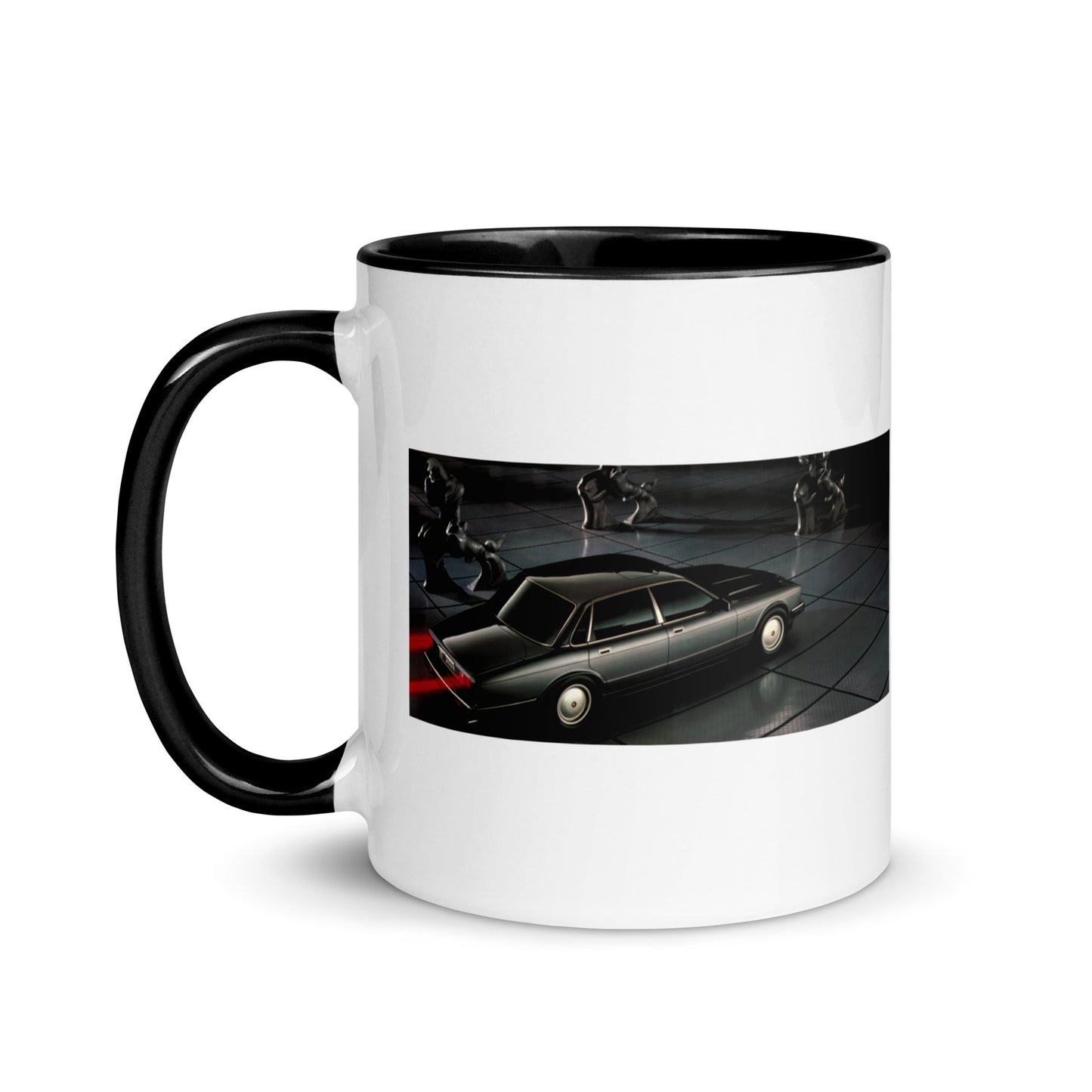 British-Garage-Tasse mit Jaguar XJ40 Black