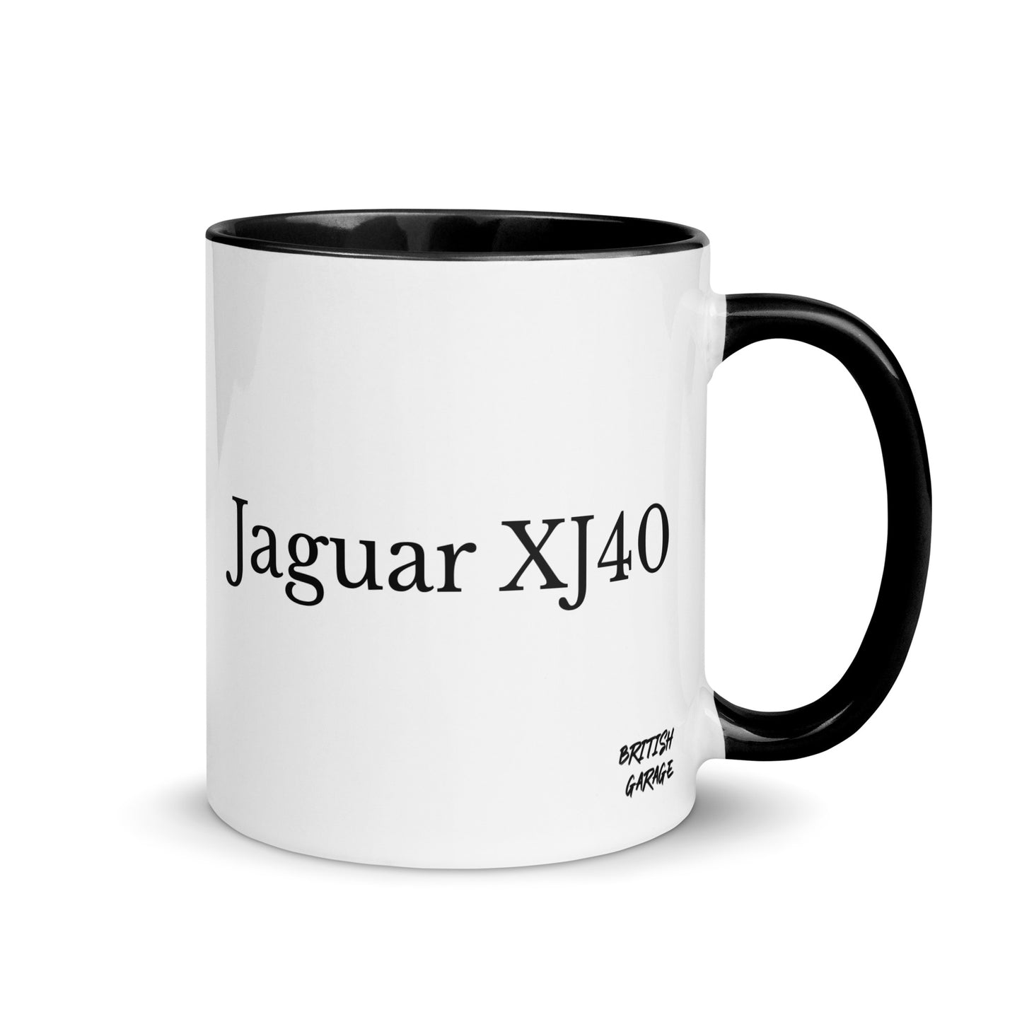 British-Garage-Tasse mit Jaguar XJ40 Black