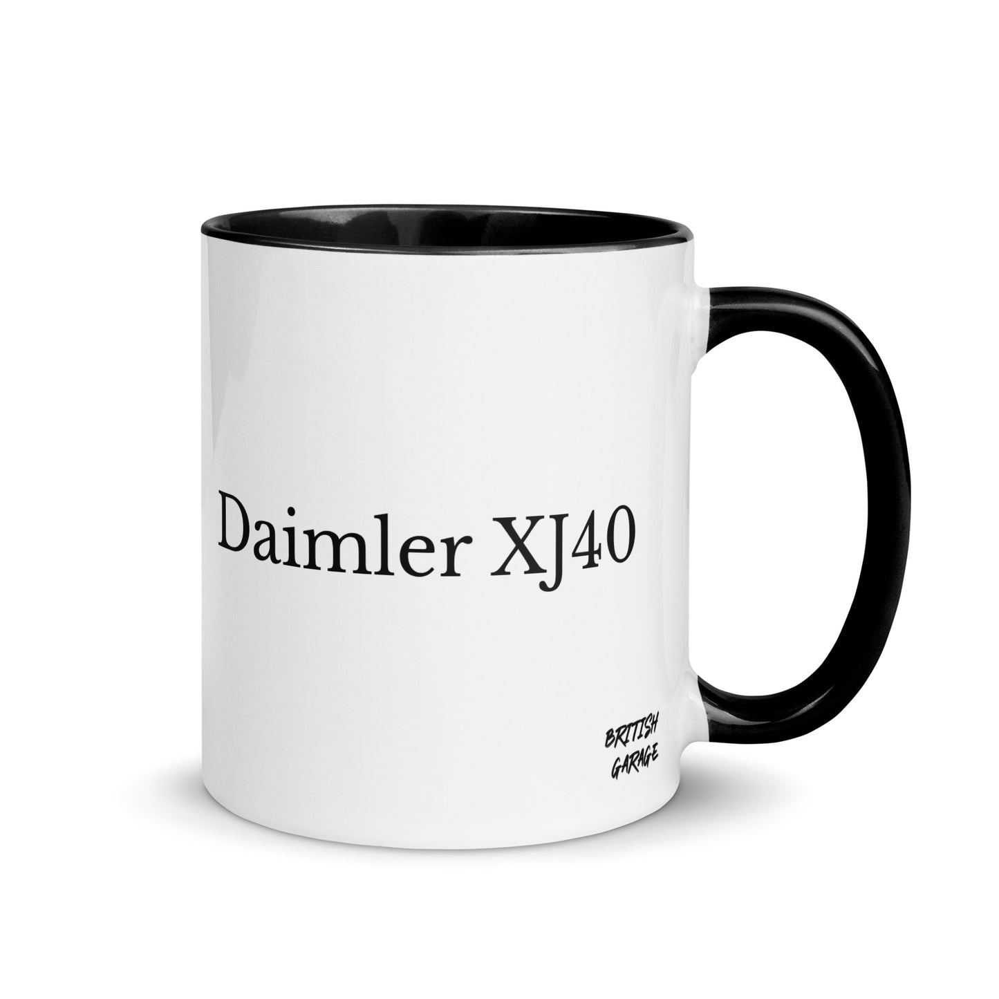 British-Garage-Tasse mit Jaguar Daimler XJ40